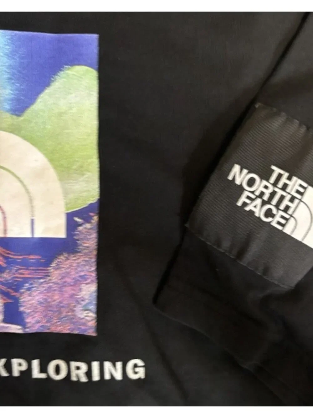 THE NORTH FACE Half Dome Logo T-Shirt Size Large Medium Black Outdoor Hiking